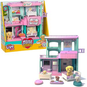 Little-Live-Pets Spielset 26673, ab 5 Jahre, Mama Surprise Families Baby Care Clinic, 12 Teile