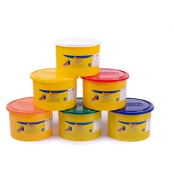Jovi Plastilin Soft Dough weiche Knetmasse, 6 Farben