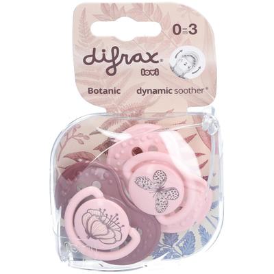 Difrax Fopspeen Dynamic Botanic 0-3m 2 St Schnuller