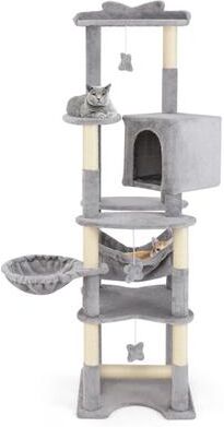 Costway 69 Inch Multi-level Cat Tree with Top Perch and Cozy Condo