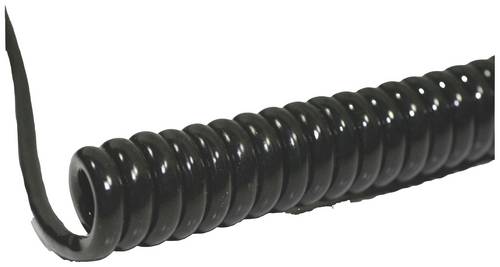 BKL Electronic 1506206 Spiralkabel Li12Y11Y 400mm / 1600mm 8 x 0.14mm² Schwarz 1St.