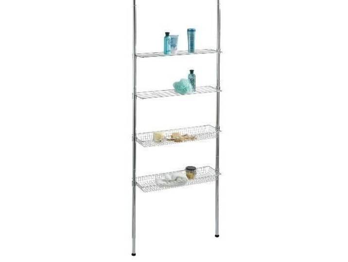 Etagère télescopique - WENKO - Ellera - Acier - Brillant - 71x20x65-285 cm