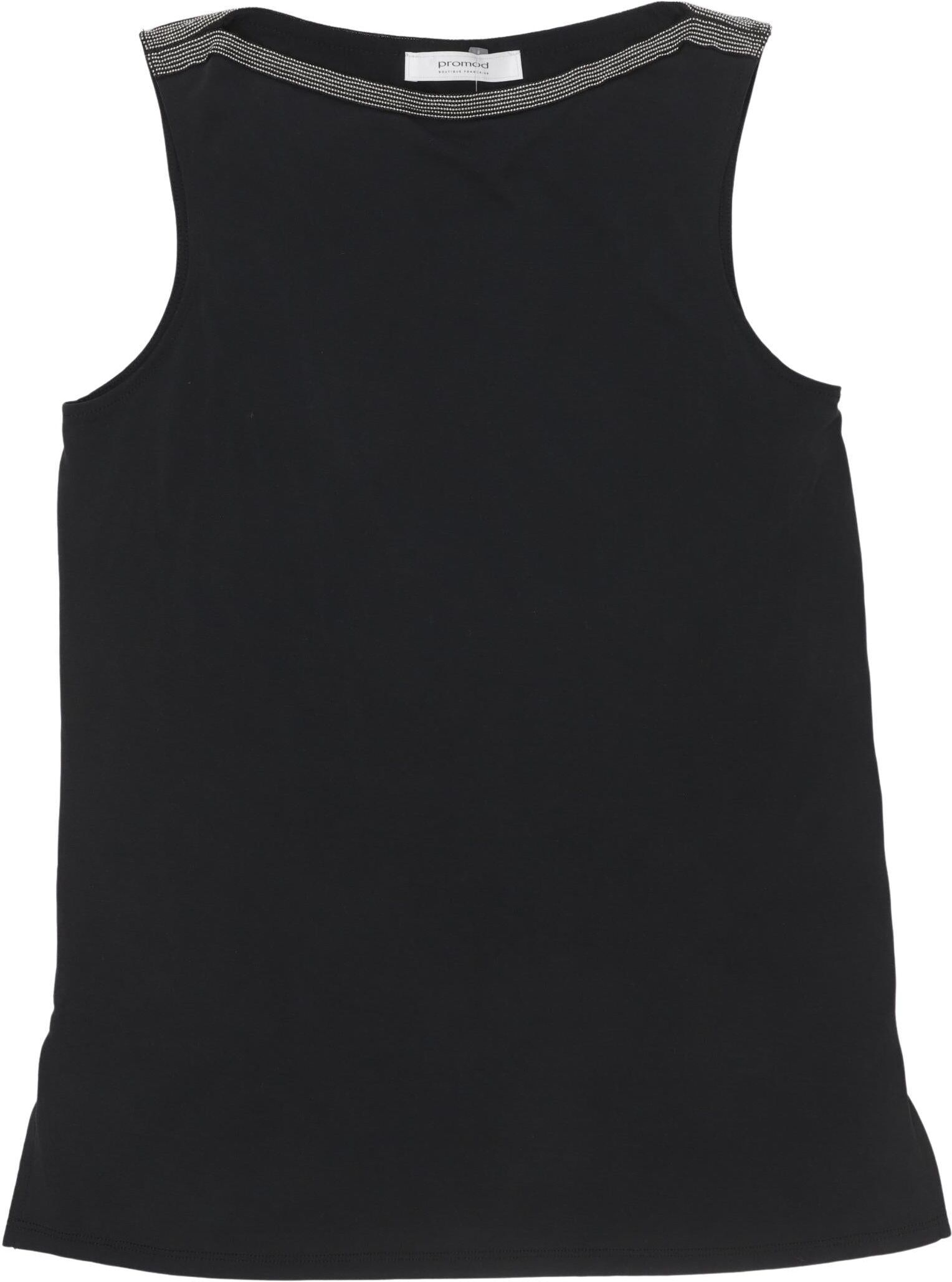 Promod Damen Top, Schwarz, Gr. S, kein / Etikett - Second Hand