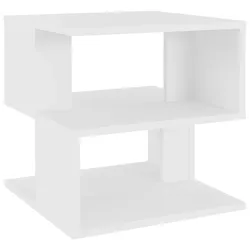 vidaXL Beistelltisch Weiß 40x40x40 cm Holzwerkstoff