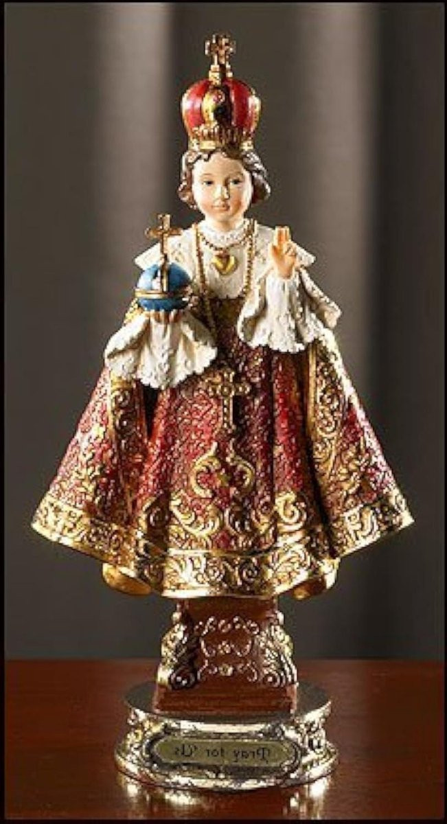 Baby van Praag Beeldje Jezus Kind Religieuze Decoratie Transparant Hoogte: 22 cm