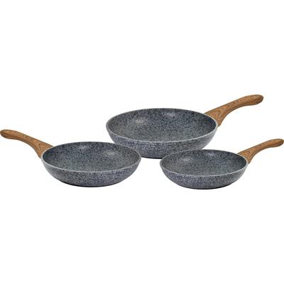 Bratpfanne CS KOCH-SYSTEME "STEINFURT, antihaftbeschichtet, Aluminiumlegierung", grau, B:24cm H:5cm L:42cm Ø:24cm, Pfannen, Bratpfanne, antihaftbeschichtet