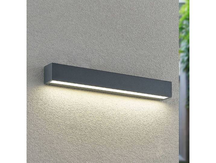 LED Außenwandleuchte Lengo Arcchio, schwarz, Aluminium, Modern