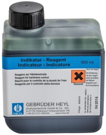 BWT Indikatorlösungen 11861 500 mI, Farbumschlag bei 2,5-25 °dH