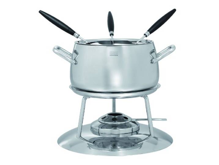KUHN RIKON 32049 Fondue Fleischfondue Set Flame mit 6 Gabeln und Rechaud