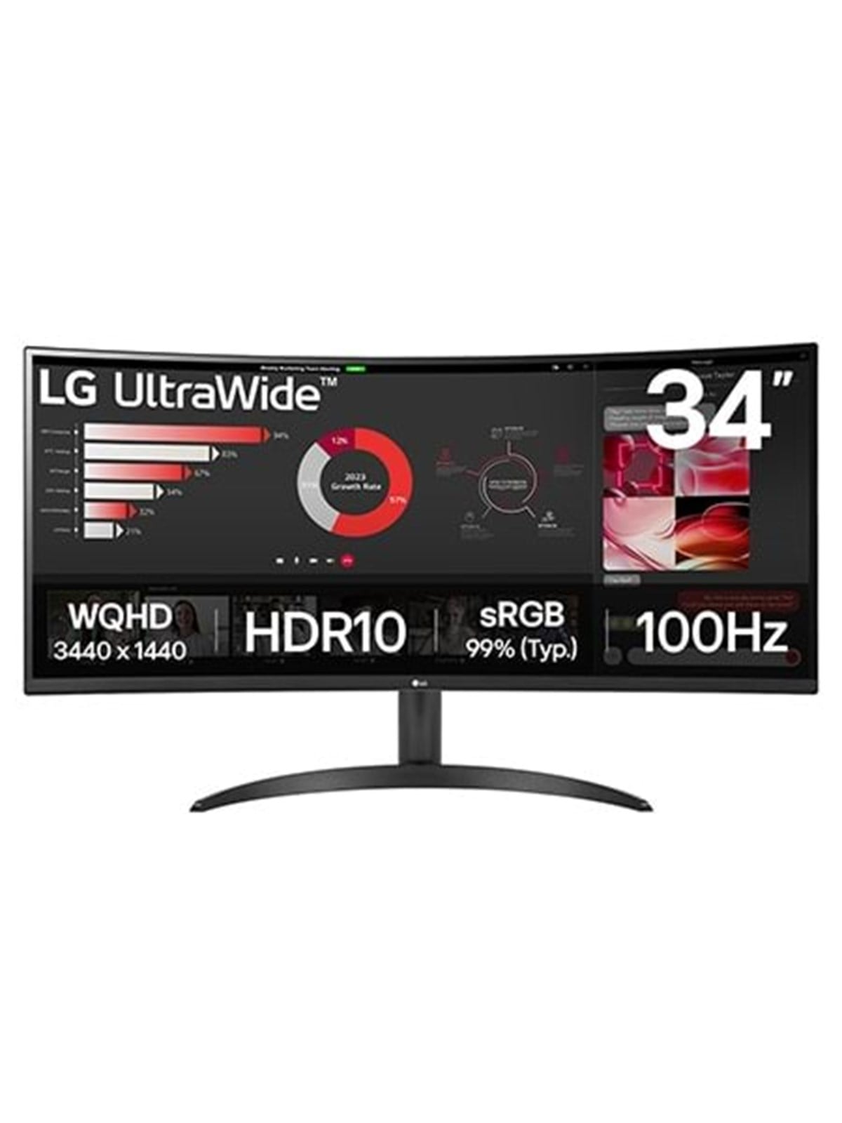 34" LG UltraWide 34WR50QK-B - 3440x1440 (UWQHD) - 100Hz - VA