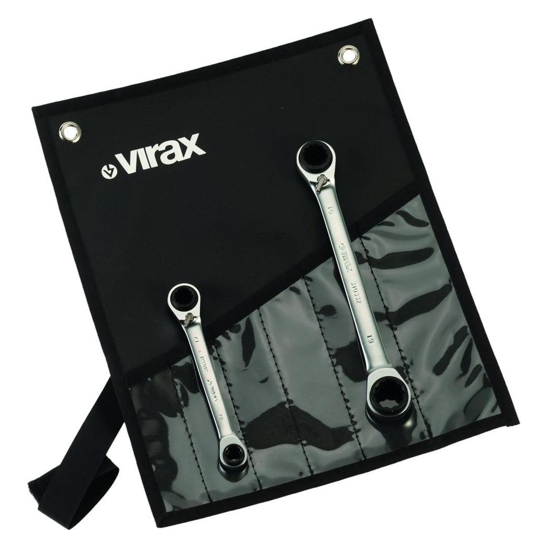 Virax 2 Knarrenschlüssel 4 in 1 (10 mm, 12 mm, 13 mm, 16 mm, 17 mm, 18 mm, 19 mm, 8 mm) (310330)