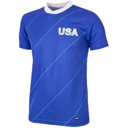 Copa Football, Herren, Fussballtrikot, USA 1984 Retro Trikot (M), Blau