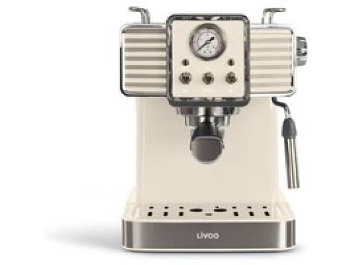 Machine à café expresso - LIVOO - DOD174C - 1350 W - 15 bars - Crème