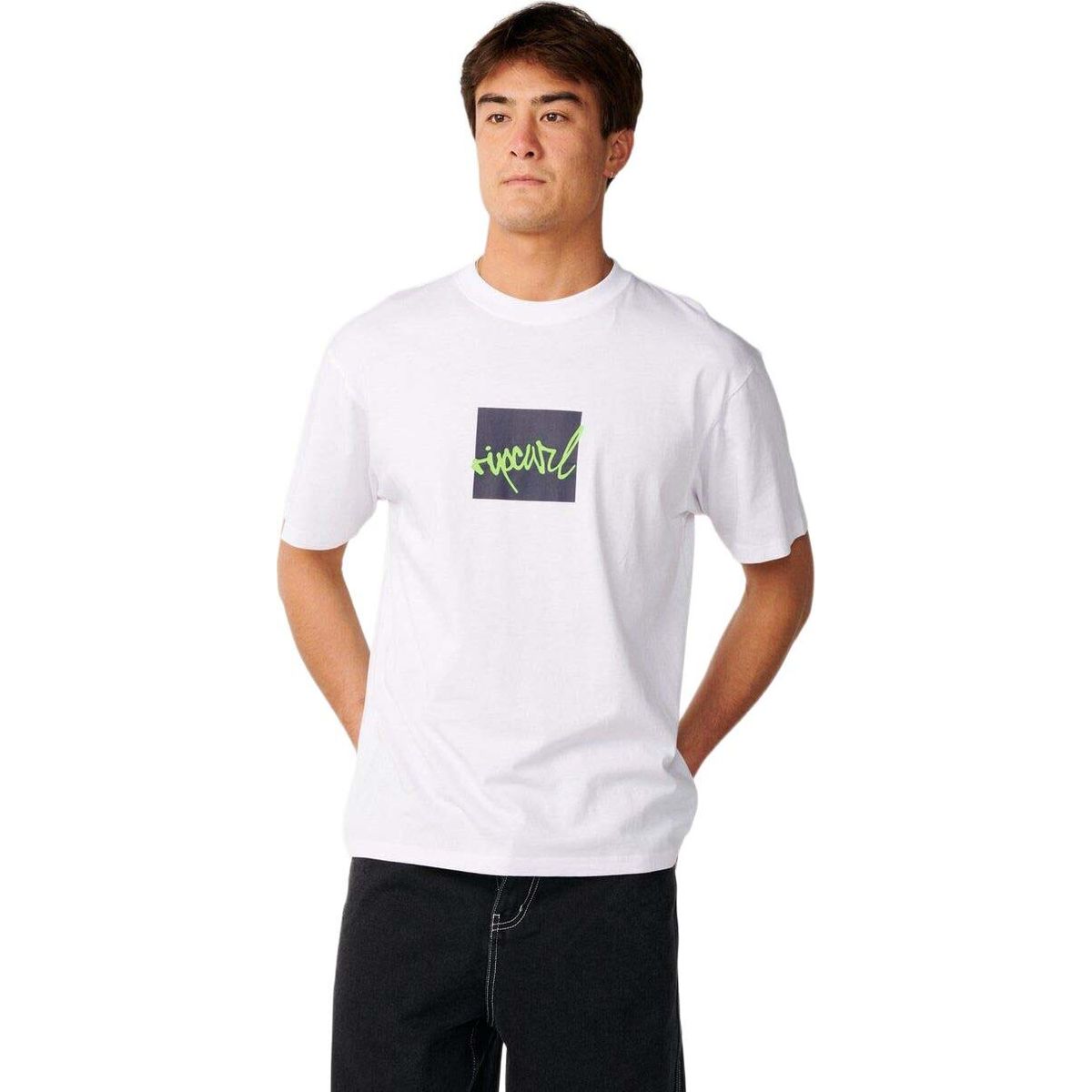 RipCurl RIP Script Icon Tee white (1000) S 0X8MTE-1000-S