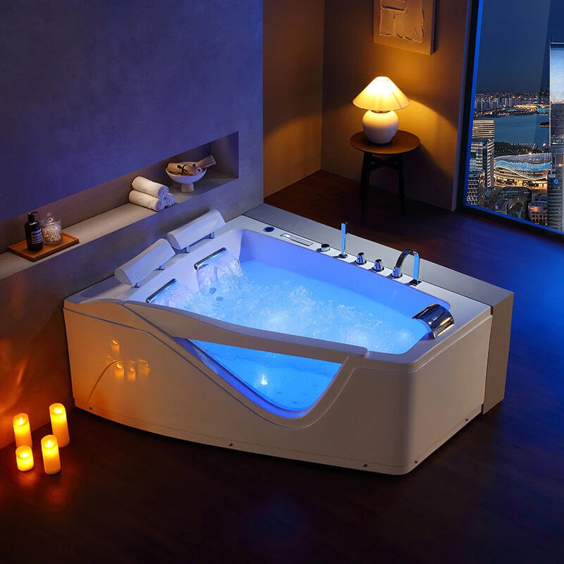 Distribain Baignoire Balnéo asymétrique D-Neptune 47 jets Whirlpool