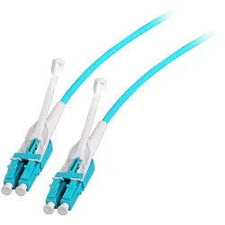 EFB DJP-LCLCOM3-UNI-3 Duplex Jumper LC-LC, OM3, 3m, mit Push/Pull Tab, austauschbare Polarität DJPLCLCOM3UNI3