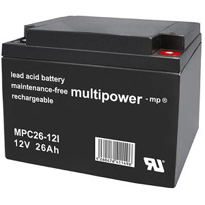 Multipower AGM-Batterie MPC26-12I, 12 V, 26 Ah, M5 Anschluss