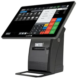 Olympia Registrierkasse T215 Kassensystem für Restaurant und Gastronomie Schwarz
