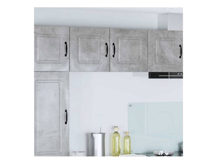 vidaXL Sideboard, Küchenschrank Kalmar 2 pcs Beton Grau 40 x 31 x 40 cm