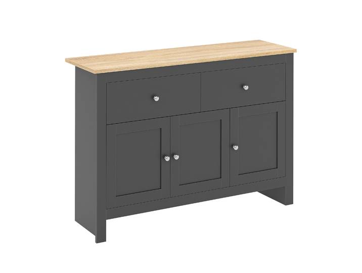 Sideboard ARLES 117 x 35 x 82 cm anthrazit