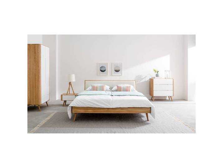 Commode IV 90 x 90 x 42cm Blanc/Marron/Blanc