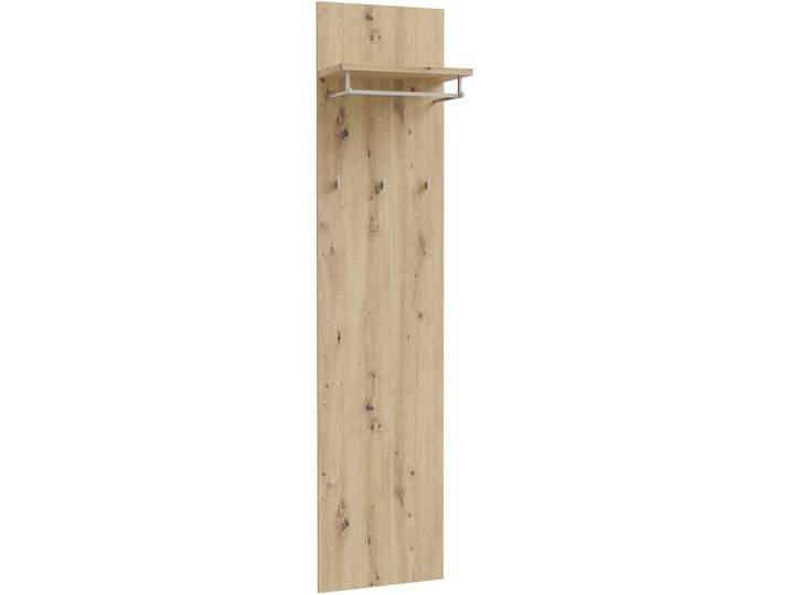 Garderobenpaneel FORTE Baccio , braun (artisan eiche), B:45cm H:196,8cm T:25,5cm, Holzwerkstoff, Garderobenpaneele, Garderobenpaneel, Panell, Kleiderstange, Haken, Kleine Flure