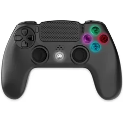 Freaks and Geeks Wireless Controller Schwarz V2 (PC, PS3, PS4), Gaming Controller, Schwarz