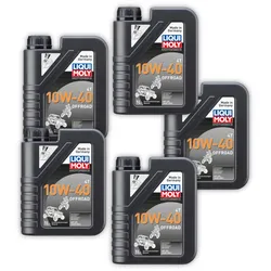 5x Motoröl Motorbike 4T 10W-40 Offroad LIQUI MOLY 3055 1 Liter