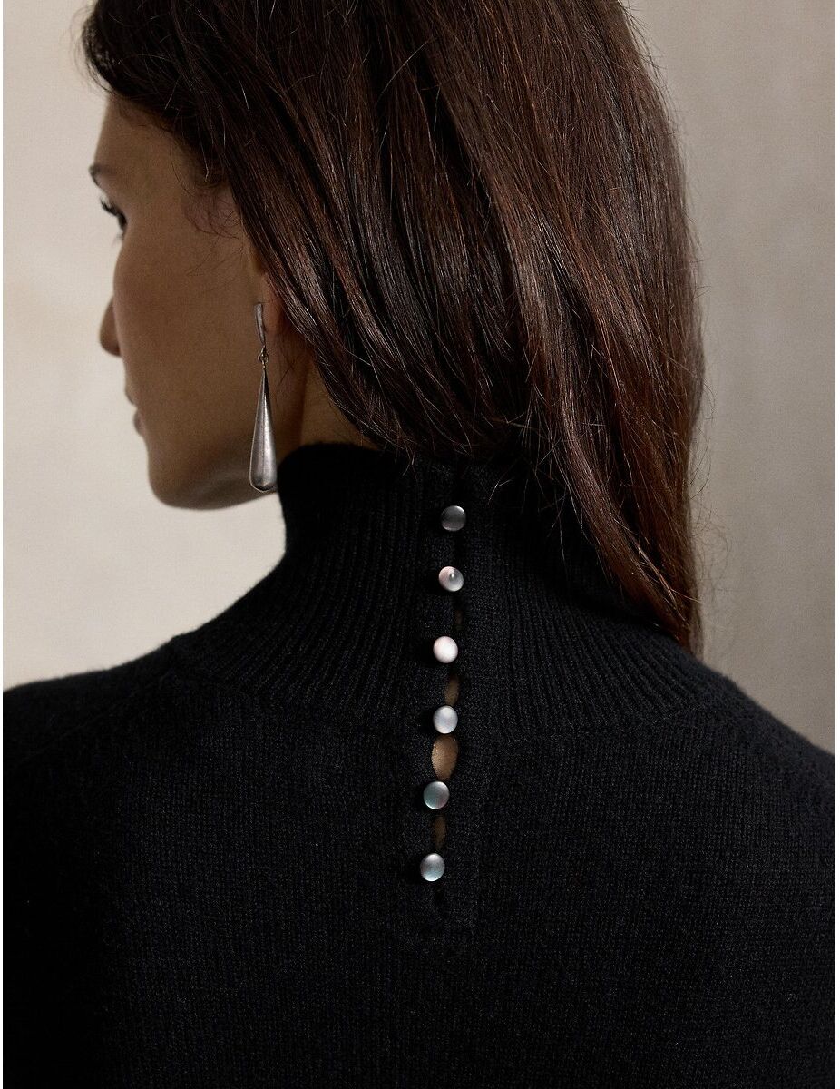 POLO RALPH LAUREN Robe longue évasée, à col montant
