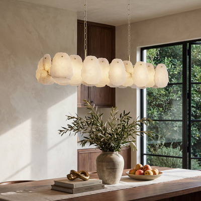 Alba Pendant   Alabaster Petal Pendant   Warm White (3000k) / Small   Living Room Lighting   Indoor Lighting   MOD LIGHTING