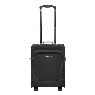 Handgepäck-Trolley TRAVELITE "JETPACK Wings 2 Cabin, konzipiert für Eurowings", Gr. B/H/T: 30cm x 40cm x 25cm 25 l, schwarz, Polyester, unifarben mit Farbeinsätzen, Koffer, Weichgepäck-Koffer Handgepäck für die meisten gängigen Airlines