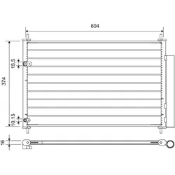 Kondensator Klimaanlage VALEO 812654