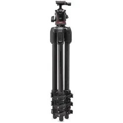 Manfrotto 055XPRO AS carbon tripod w/BH (Carbon), Stativ, Schwarz