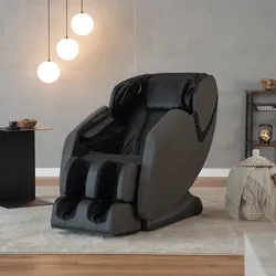 HOME DELUXE Massagesessel MARINO mit Premium Webstoffpolsterung - Anthrazit