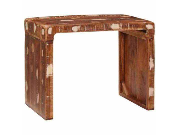Kaorsrow Beistelltisch Massivholz Braun 60x35x46 cm Sofatisch Vielseitig nutzbar im Schlafzimmer, bietet solide Standfestigkeit sowie natürliche Maserung aus echtem Altholz.