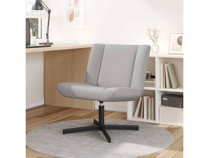Chaise de bureau - fauteuil de bureau Vidaxl swivel chair gray cloud 63x75x76 cm fabric