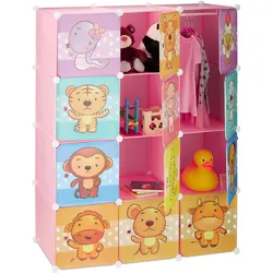 Relaxdays, Kinderregal, Steckregal Kinderzimmer (110 x 46.50 x 145 cm)