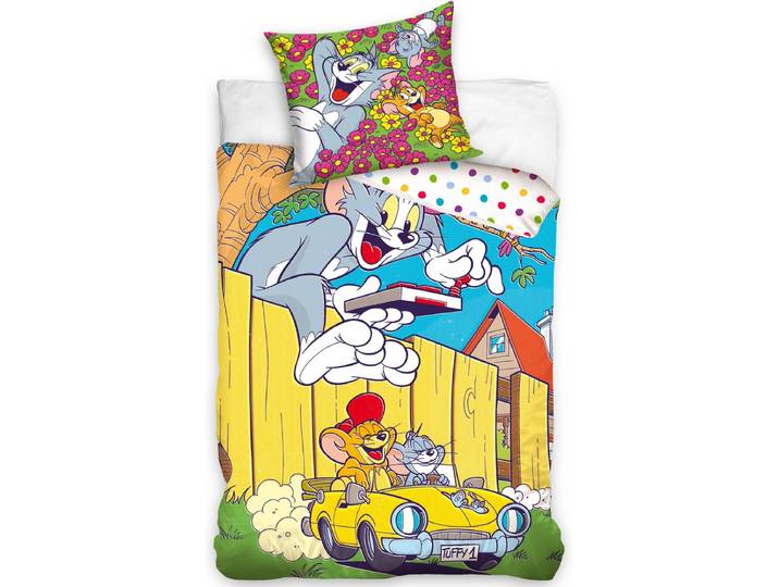 Tom & Jerry Dekbedovertrek Happy - 140 x 200 cm