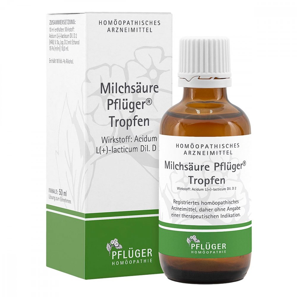 Homöopathisches Laboratorium Alexander Pflüger Gmb Milchsäure Pflüger® Tropfen 01222398