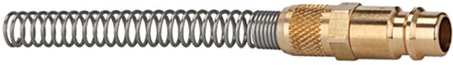 Riegler Nipple, DN 7,2 - 7,8, MS brillant, 8x6, écrou à sertir, protection anti-coudure (243.356)