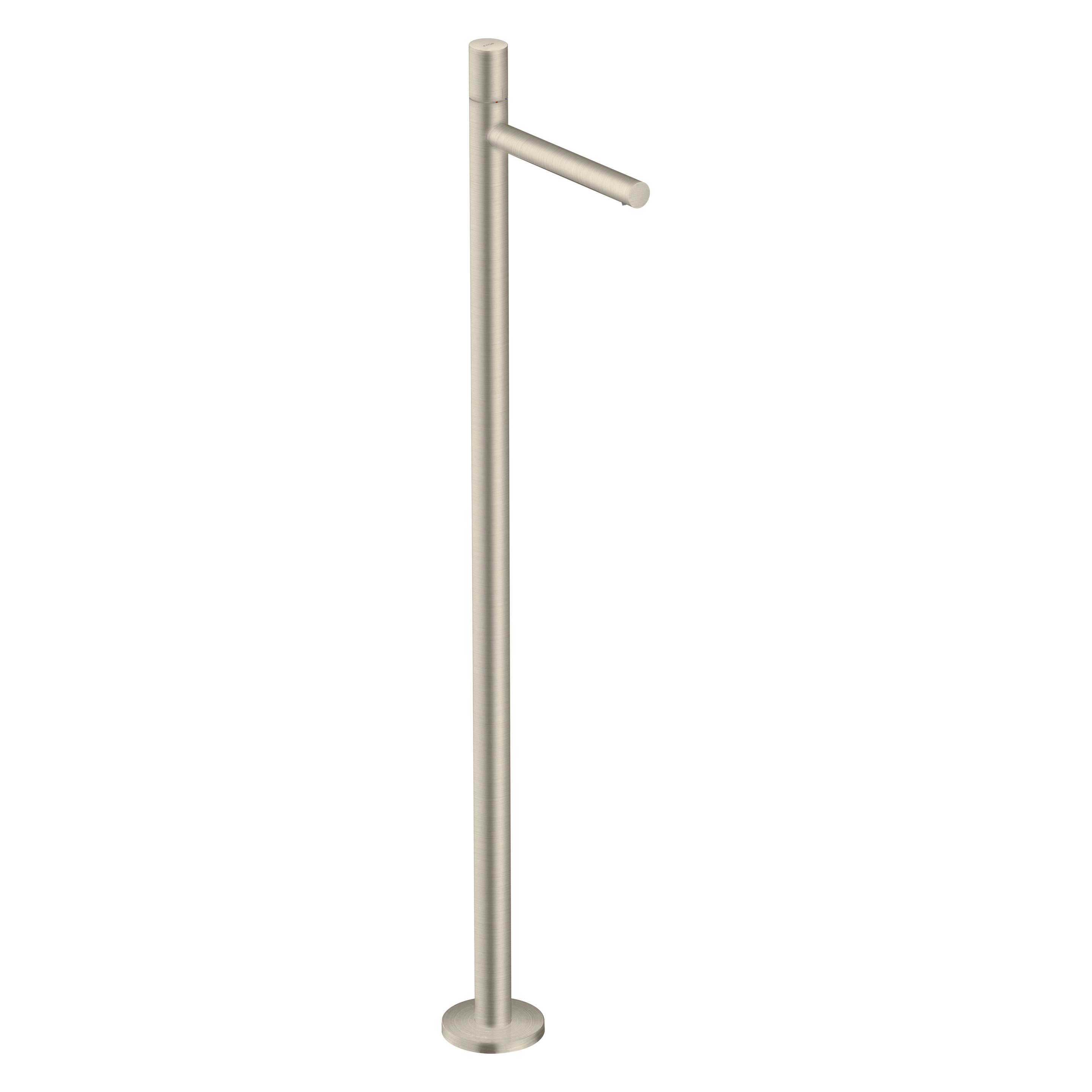 hansgrohe Einhebel-Waschtischmischer AXOR UNO Zerogriff, bodenstehend brushed nickel (45037820)