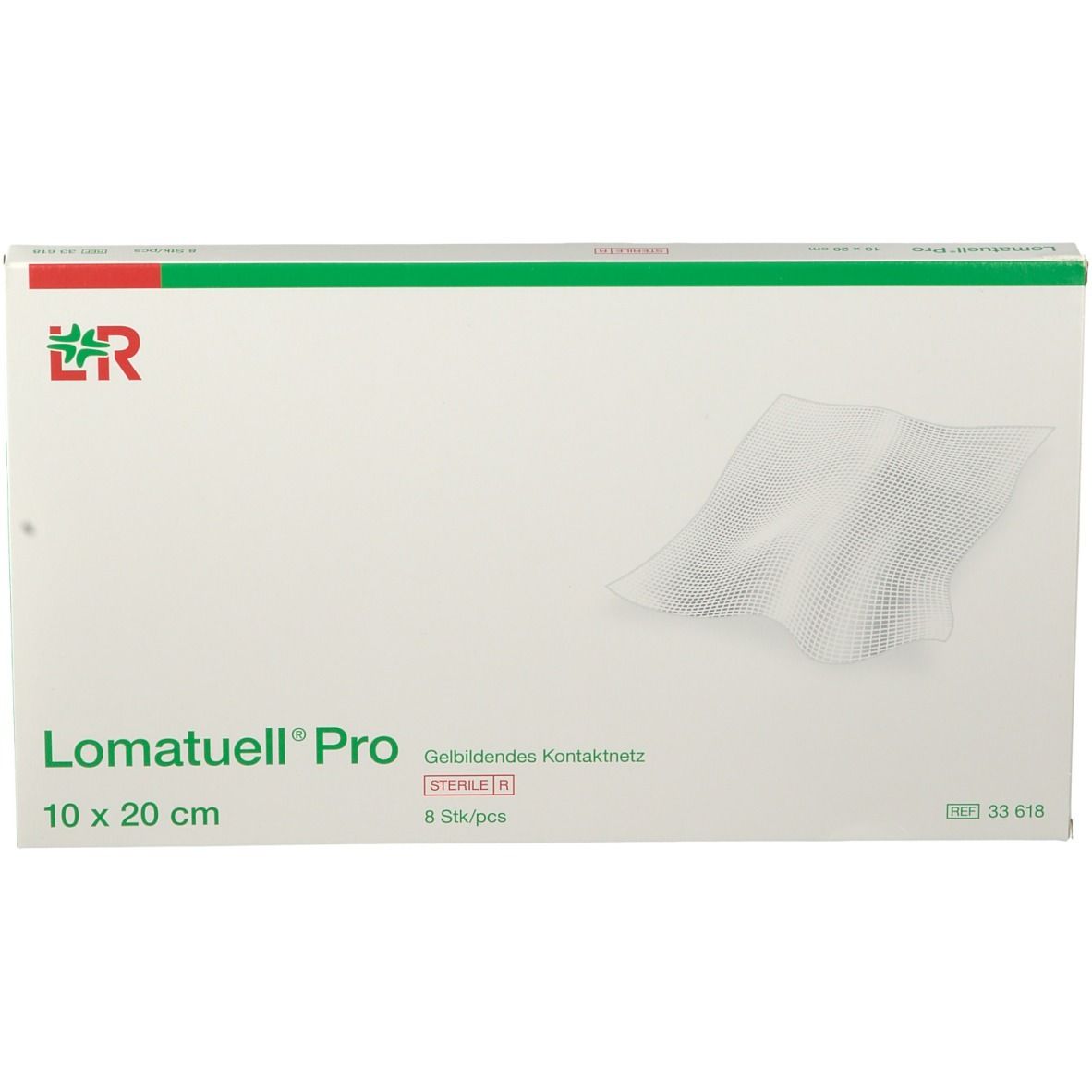 Lomatuell Pro 10x20 cm steril 8 St Verband