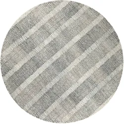 WECONhome Kurzflorteppich Hamptons FORTY beige grau 180 cm rund