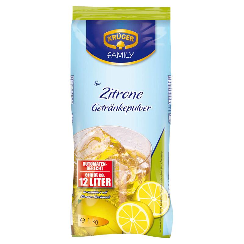 KRÜGER FAMILY Zitrone Getränkepulver 1,0 kg 1073155000