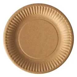 PAPSTAR 100 Teller, Pappe "pure" rund Ø 15 cm braun