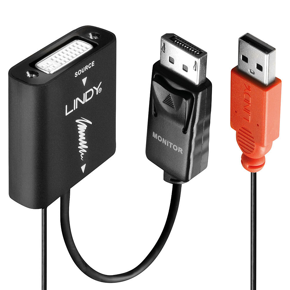 Lindy Konverter DVI-D naar DisplayPort Unidirectioneel