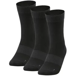 3er Pack JAKO Freizeitsocken schwarz 39-42