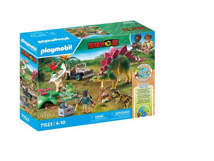 Campement des explorateurs dinosaures
