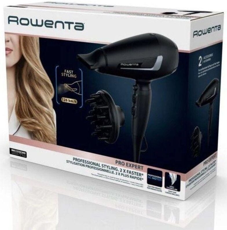Secador Rowenta Pro Expert CV8820FO/ 2100W/ Negro
