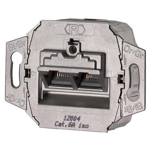 Mennekes MEN 41492 Daten-Anschlussdose UP 2xRJ45 Cat.6A (41492)